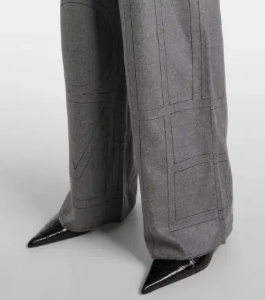 Toteme Monogram flannel pajama pants | Thumbnail 4