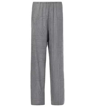 Toteme Monogram flannel pajama pants | Thumbnail 1