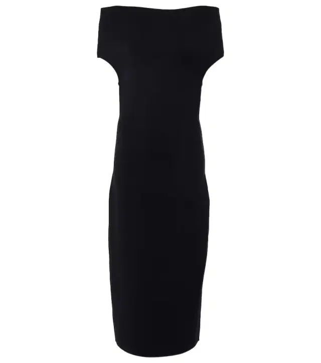 Toteme Knitted off-shoulder midi dress