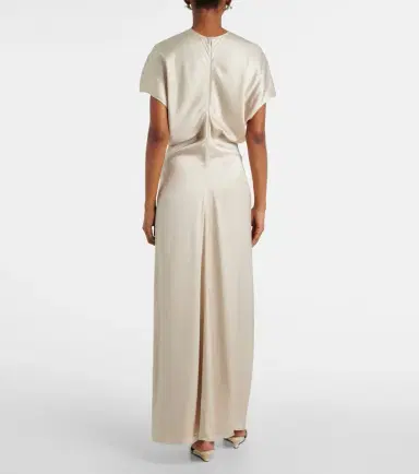 Toteme Bridal Slouch draped satin maxi dress | Thumbnail 4