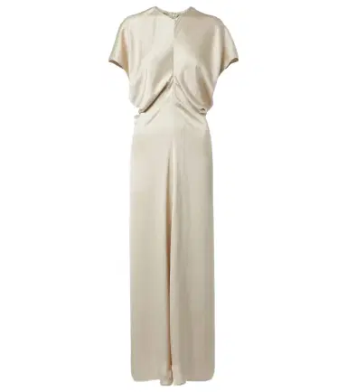 Toteme Bridal Slouch draped satin maxi dress | Thumbnail 1
