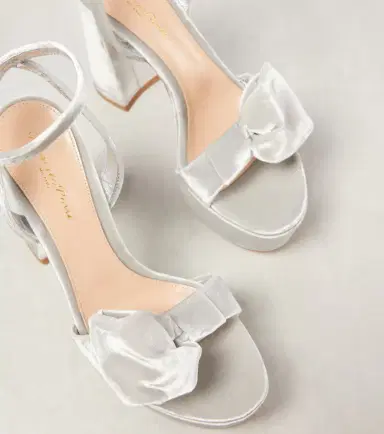 Gianvito Rossi 70 bow-detail velvet platform sandals | Thumbnail 4