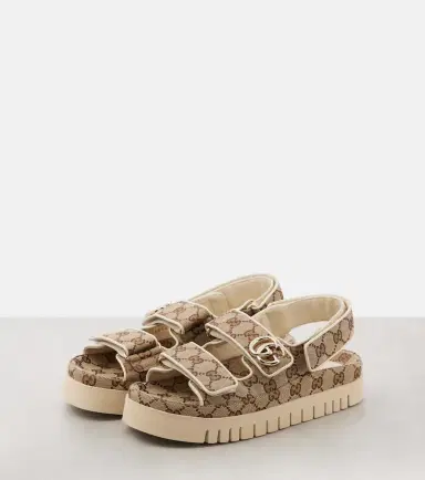 Gucci New Marmont GG leather-trimmed sandals | Thumbnail 5 Gucci New Marmont GG leather-trimmed sandals | Thumbnail 5