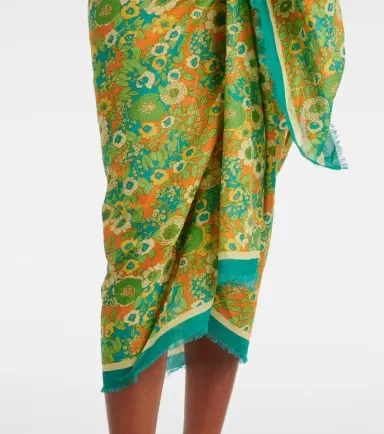 ALÉMAIS Alémais Jeff printed cotton beach cover-up | Thumbnail 4