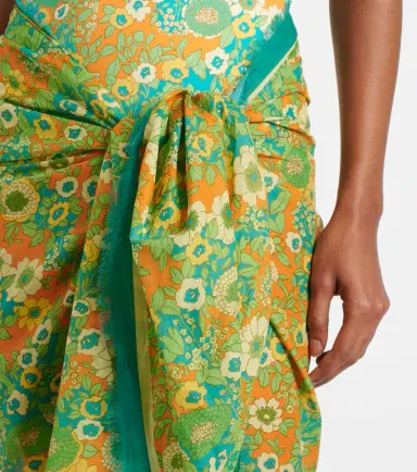 ALÉMAIS Alémais Jeff printed cotton beach cover-up | Thumbnail 5