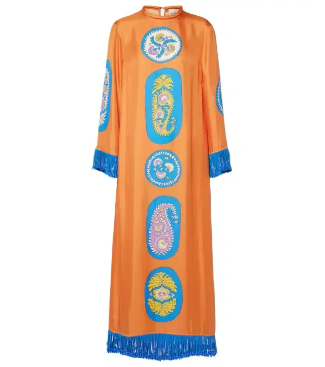 Alémais Luis silk midi dress
