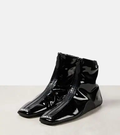 Alaïa Alaïa Sneaker faux patent leather ankle boots | Thumbnail 4 Alaïa Alaïa Sneaker faux patent leather ankle boots | Thumbnail 4
