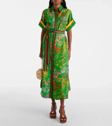 ALÉMAIS Alémais Fiesta printed belted shirt dress | Thumbnail 2