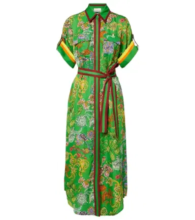 ALÉMAIS Alémais Fiesta printed belted shirt dress | Thumbnail 1