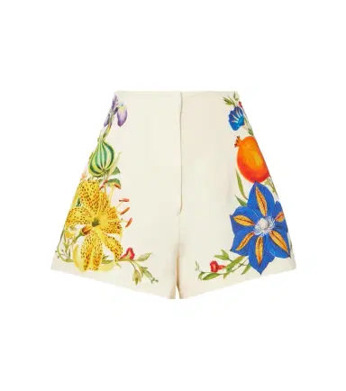 ALÉMAIS Alémais Flores floral high-rise shorts | Thumbnail 1