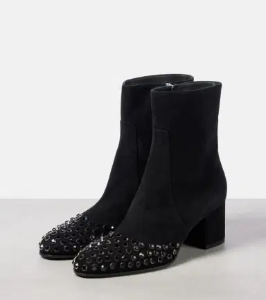 Alaïa Alaïa Embellished suede ankle boots | Thumbnail 2 Alaïa Alaïa Embellished suede ankle boots | Thumbnail 2