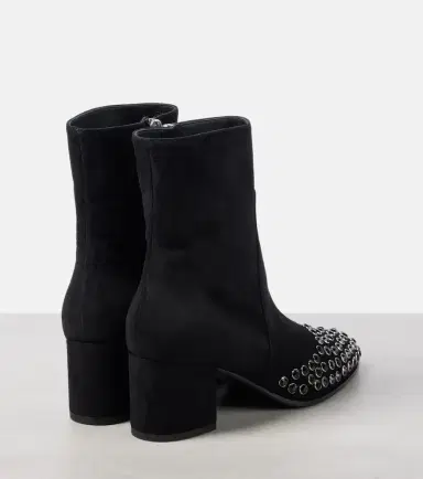 Alaïa Alaïa Embellished suede ankle boots | Thumbnail 4 Alaïa Alaïa Embellished suede ankle boots | Thumbnail 4