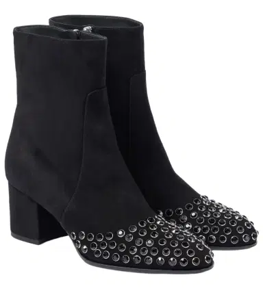 Alaïa Alaïa Embellished suede ankle boots | Thumbnail 1 Alaïa Alaïa Embellished suede ankle boots | Thumbnail 1