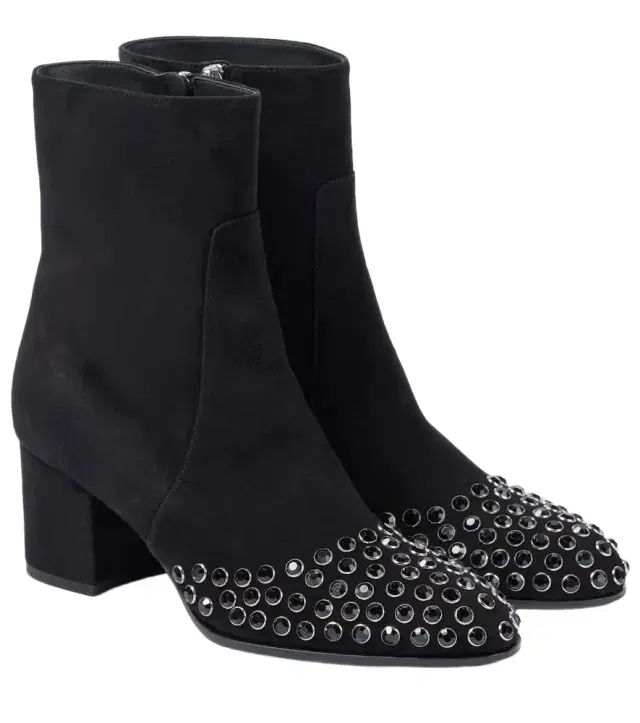 Alaia Alaïa Embellished suede ankle boots
