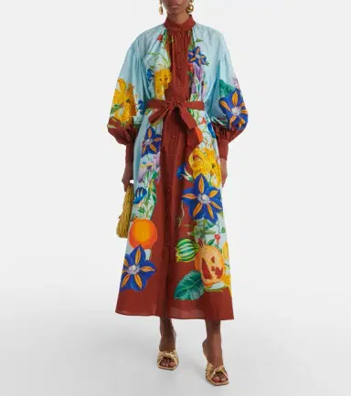 ALÉMAIS Alémais Dahlia cotton and silk shirt dress | Thumbnail 2