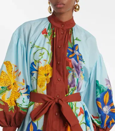 ALÉMAIS Alémais Dahlia cotton and silk shirt dress | Thumbnail 5