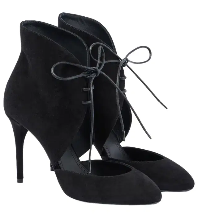 Alaia Alaïa 90 suede lace-up pumps