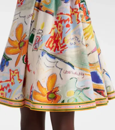 ALÉMAIS Alémais La Charrasca printed cotton minidress | Thumbnail 6