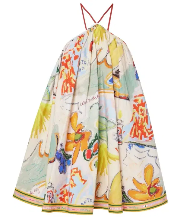 Alémais La Charrasca printed cotton minidress