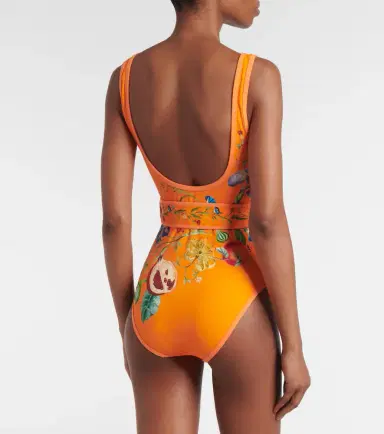 ALÉMAIS Alémais Flores printed belted swimsuit | Thumbnail 5
