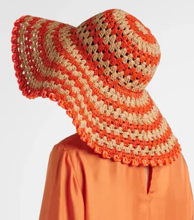 ALÉMAIS Alémais Flame raffia sun hat | Thumbnail 3