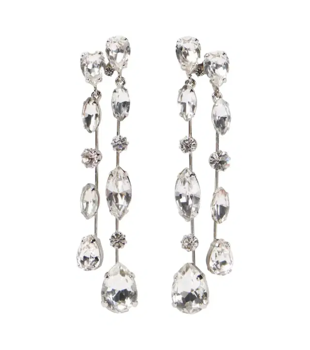 Jennifer Behr Nessa crystal-embellished drop earrings