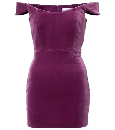 Alex Perry Off-shoulder velvet corset dress | Thumbnail 1