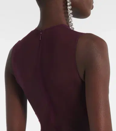 Alex Perry Sheer mesh midi dress | Thumbnail 4