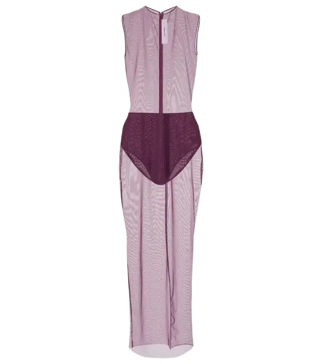 Alex Perry Sheer mesh midi dress