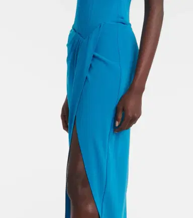 Alex Perry Draped crêpe corset gown | Thumbnail 3