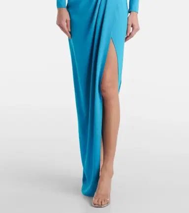 Alex Perry Draped asymmetric crêpe gown | Thumbnail 2