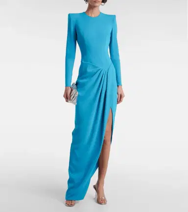 Alex Perry Draped asymmetric crêpe gown | Thumbnail 3