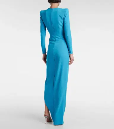 Alex Perry Draped asymmetric crêpe gown | Thumbnail 4