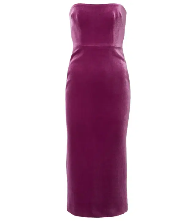 Alex Perry Strapless velvet midi dress