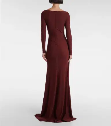 Alex Perry Draped crêpe jersey gown | Thumbnail 3