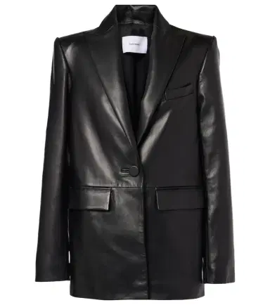 Alex Perry Oversized leather blazer | Thumbnail 1