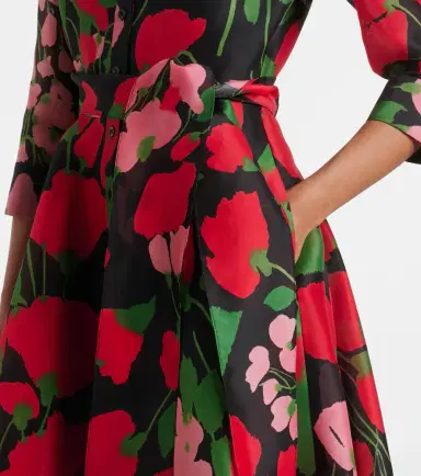 Carolina Herrera Floral silk gazar gown | Thumbnail 3
