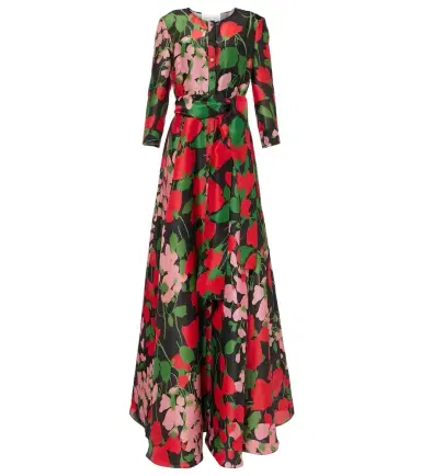 Carolina Herrera Floral silk gazar gown | Thumbnail 1