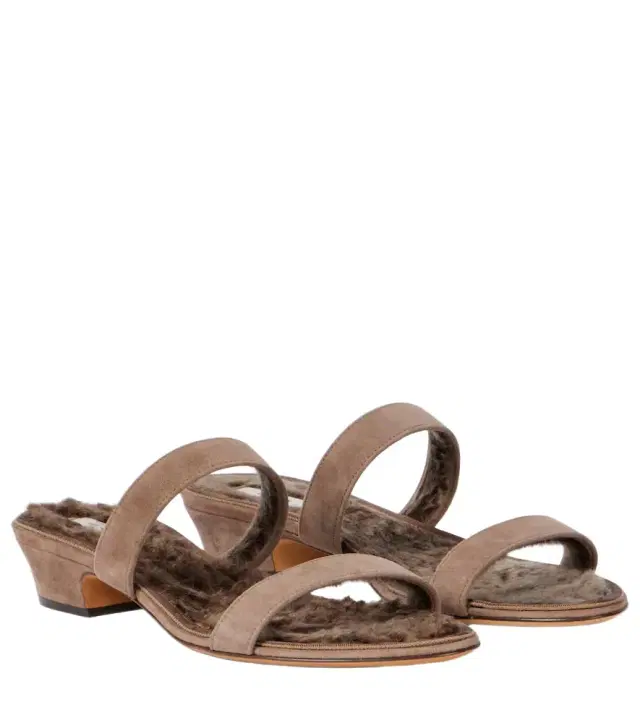 The Row Awar suede sandals