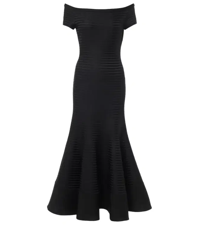 Carolina Herrera Off-shoulder striped maxi dress