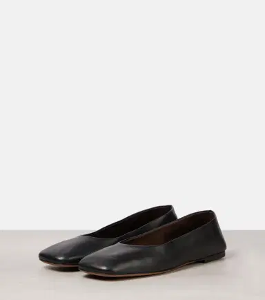 The Row Square leather ballet flats | Thumbnail 3