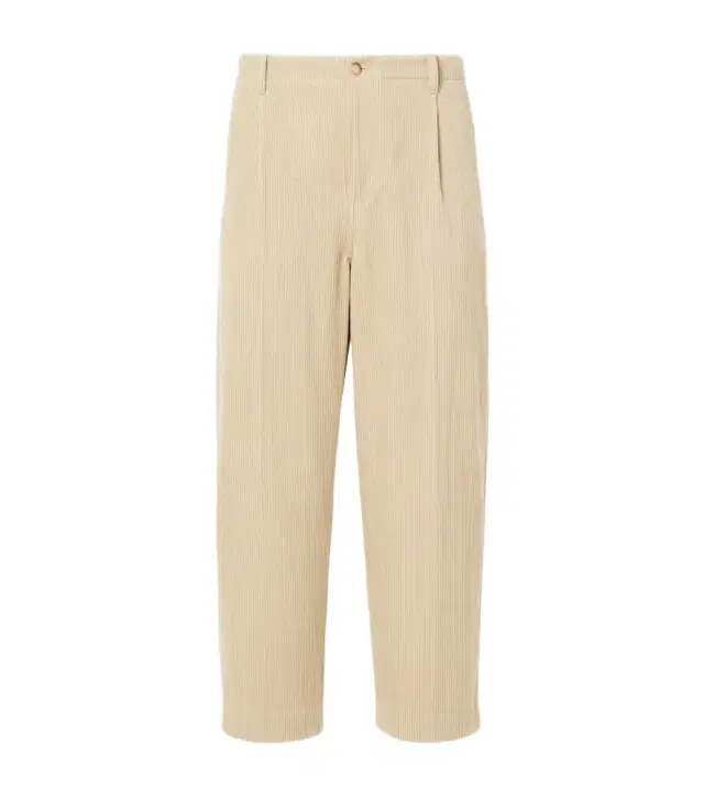 Frame Pleated cotton straight pants