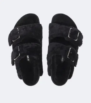Birkenstock 1774 Arizona 1774 shearling-lined suede sandals | Thumbnail 2
