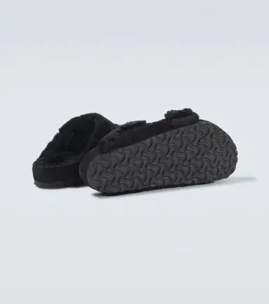 Birkenstock 1774 Arizona 1774 shearling-lined suede sandals | Thumbnail 4