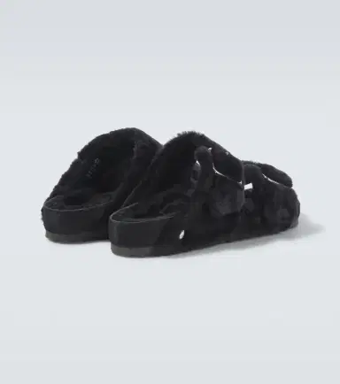 Birkenstock 1774 Arizona 1774 shearling-lined suede sandals | Thumbnail 5