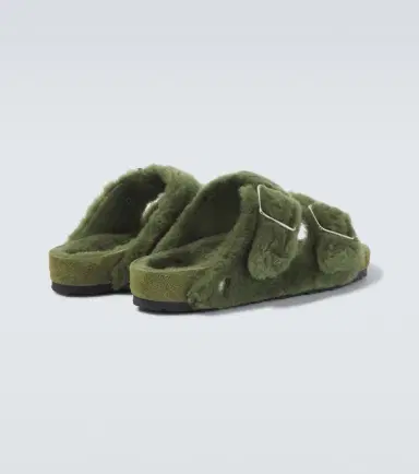 Birkenstock 1774 Arizona 1774 shearling-lined suede sandals | Thumbnail 6