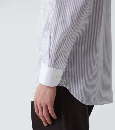 dunhill Striped cotton twill shirt | Thumbnail 3 dunhill Striped cotton twill shirt | Thumbnail 3