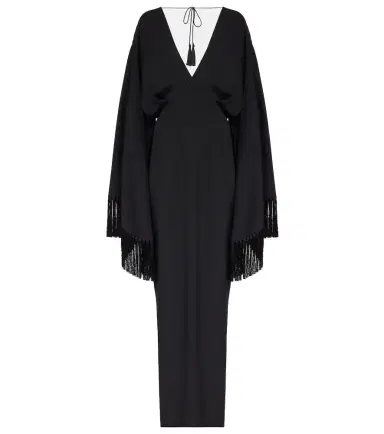 Taller Marmo Magnifique fringed crêpe gown | Thumbnail 1