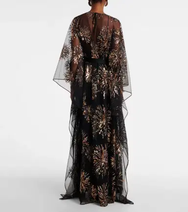 Taller Marmo Gran Soleil embellished tulle kaftan | Thumbnail 2