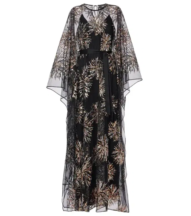 Taller Marmo Gran Soleil embellished tulle kaftan